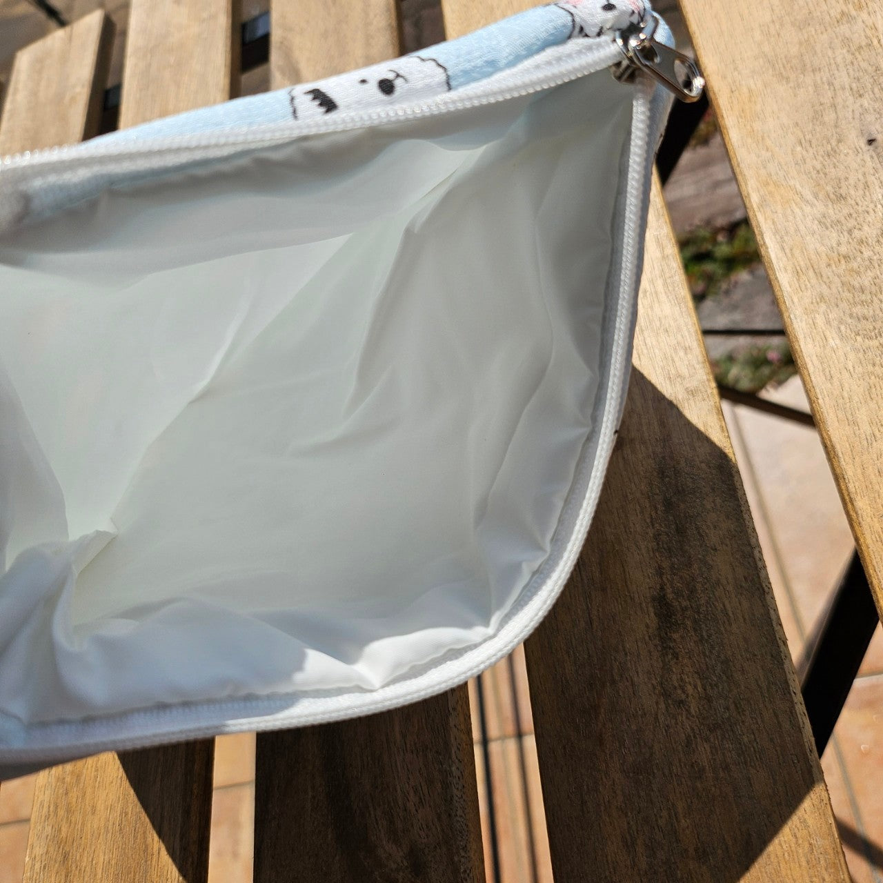 わんちゃん柄ひやひや生地のアイスパックポーチ