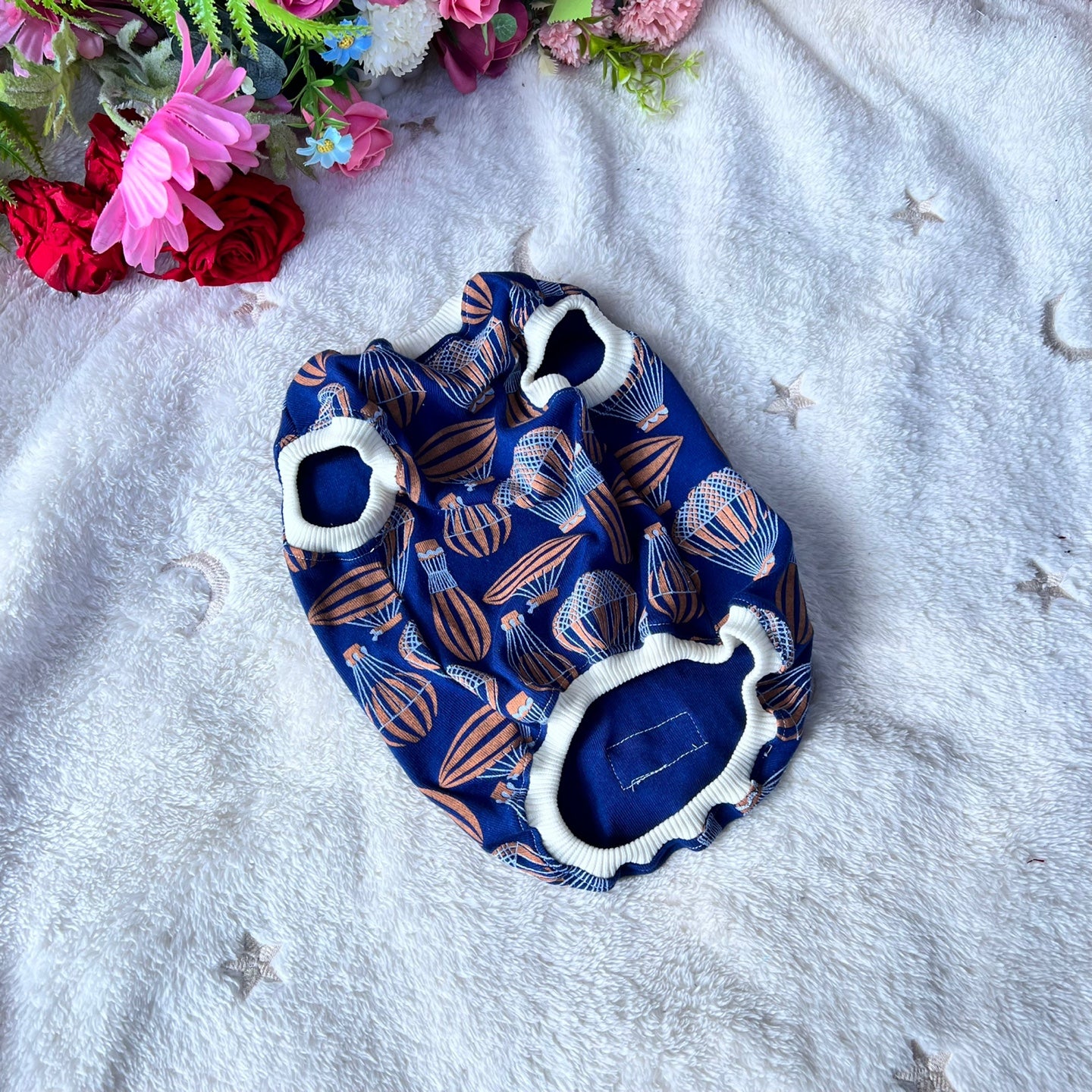 気球デザインのゆったりノースリーブ