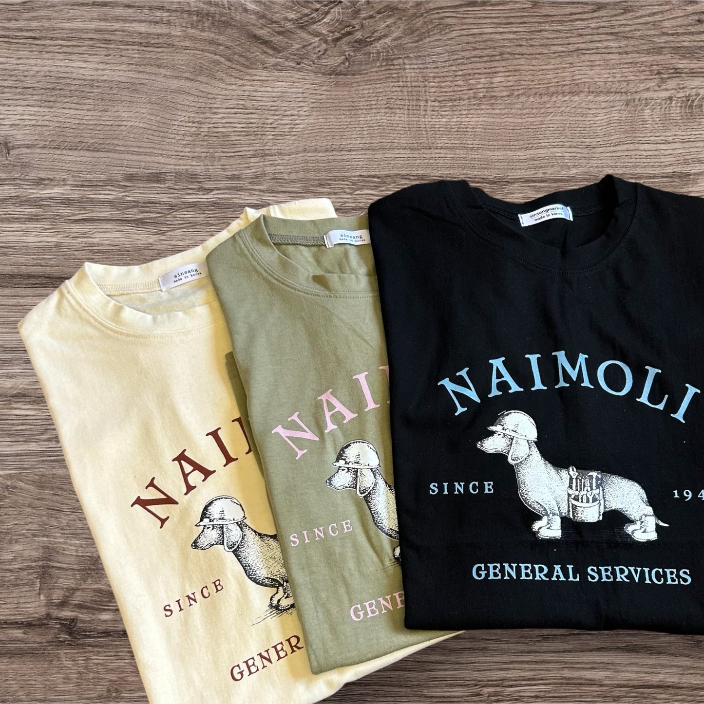 【半袖前面ロゴTシャツ】 NAIMOLI 全3色