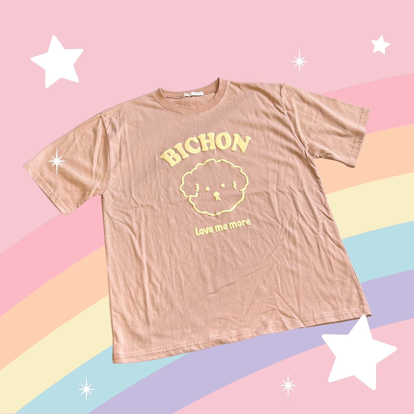 【半袖前面ロゴTシャツ】 BICHON Love me more 全2色