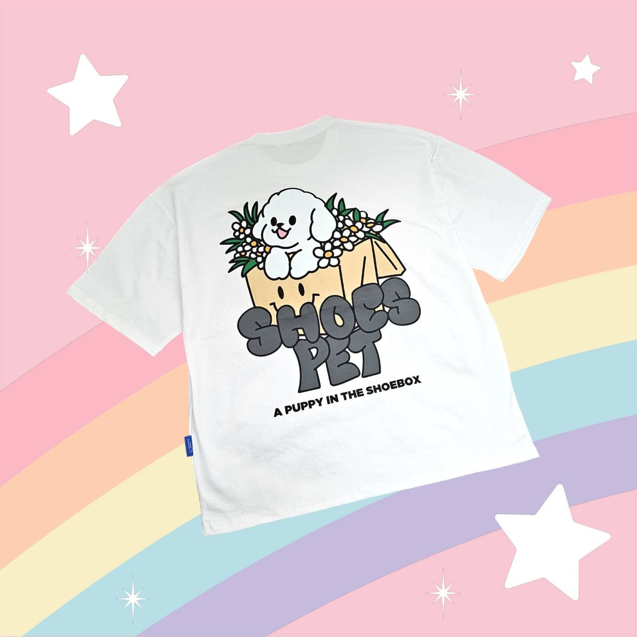 【半袖背面ロゴTシャツ】わんこSHOESPET 全2色