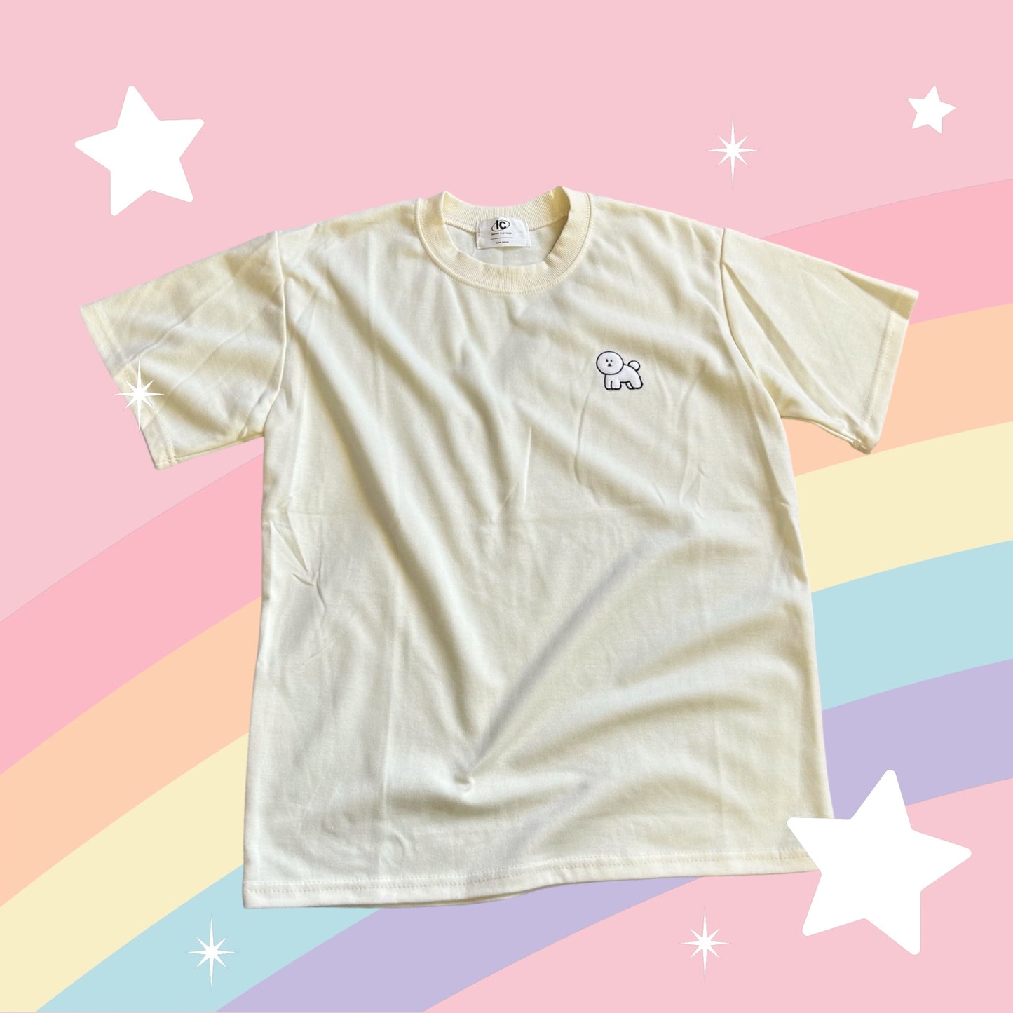 【半袖ワンポイントロゴTシャツ】 まんまるビション 全2色